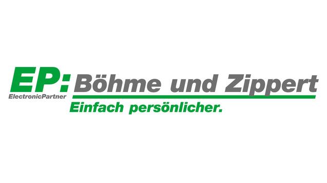 Logo von EP: Böhme und Zippert, mit dem Slogan "Einfach persönlicher" in grüner Schrift.